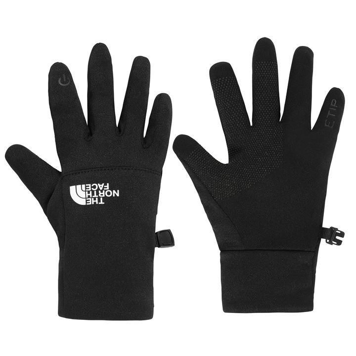 The North Face  Kids Black Kids' Etip Fleece Gloves in Size L, Sports Direct