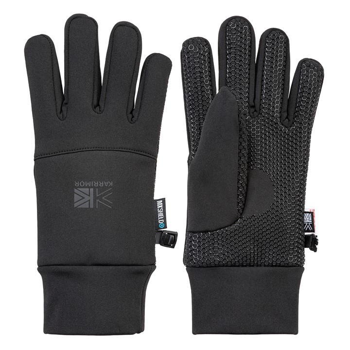 Karrimor  Black Glacier Gloves Mens in Size S, Sports Direct