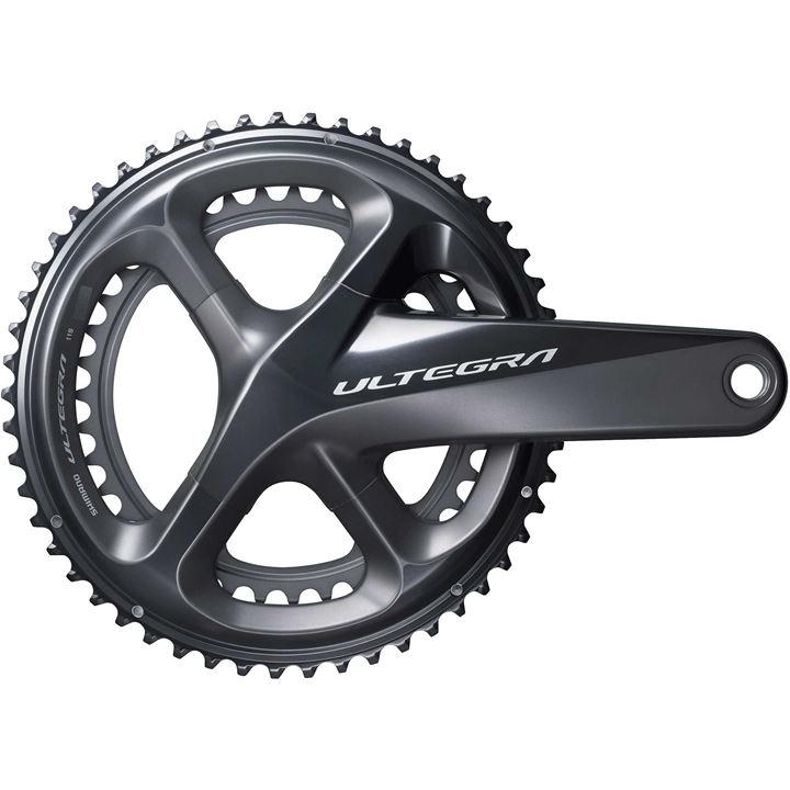 Shimano  Grey Ultegra R8000 Double Chainset - 11 Speed 50/34T in Size M, Sports Direct