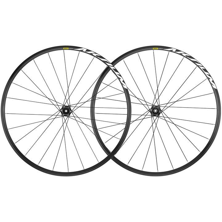 Mavic  Black Aksium Clincher 6 Bolt Disc Brake 700C Road Wheelset, Sports Direct
