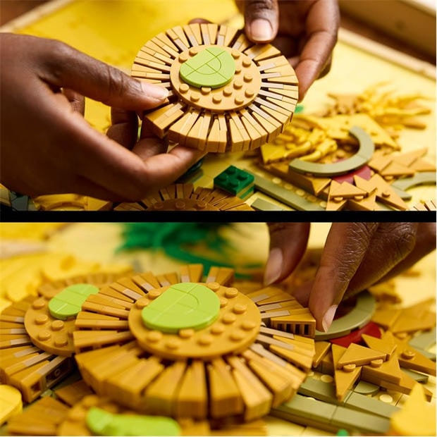 Многоцветно - LEGO - VVG Sunflowers Lego Building Blocks
