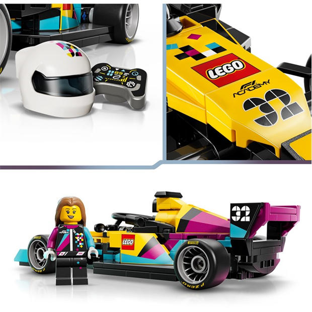 F1 Academy - LEGO - Speed Champions F1 ACADEMY LEGO Race Car Toy - 77258