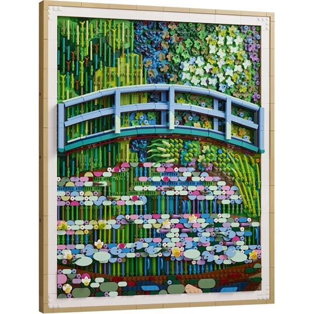 Claude Monet - LEGO - Art 31220 Claude Monet – Bridge over a Pond of Water Lilies