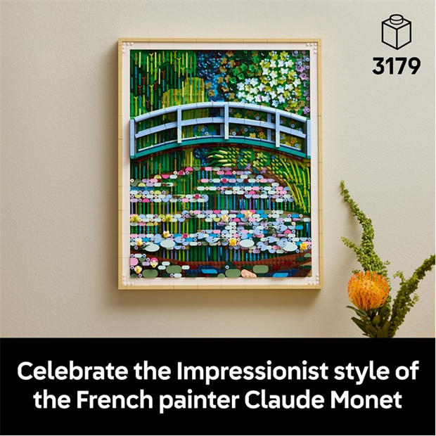 Claude Monet - LEGO - Art 31220 Claude Monet – Bridge over a Pond of Water Lilies