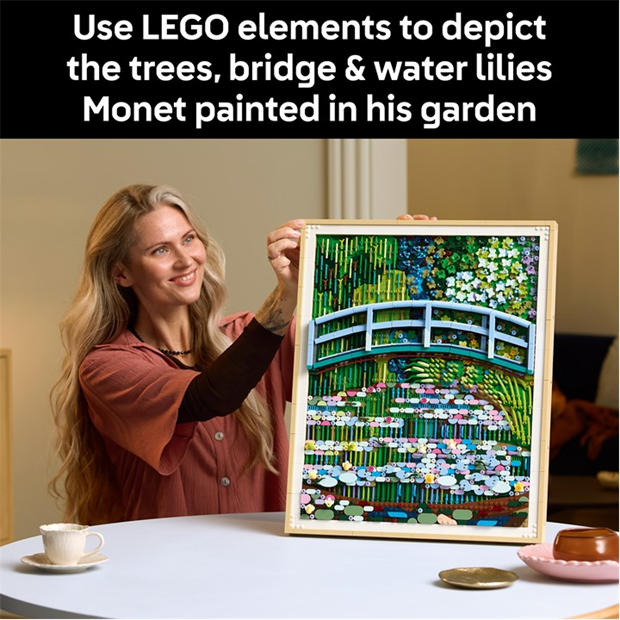 Claude Monet - LEGO - Art 31220 Claude Monet – Bridge over a Pond of Water Lilies