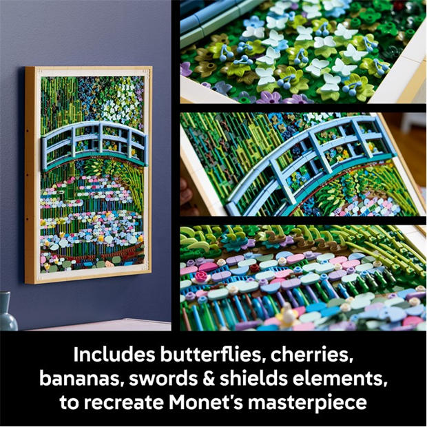 Claude Monet - LEGO - Art 31220 Claude Monet – Bridge over a Pond of Water Lilies