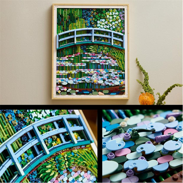 Claude Monet - LEGO - Art 31220 Claude Monet – Bridge over a Pond of Water Lilies