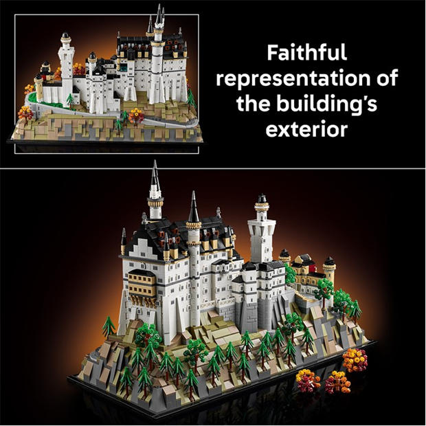 TBC - LEGO - LEGO® Architecture 21063 Neuschwanstein Castle Collectible Model Kit for Adults