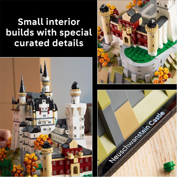 TBC - LEGO - LEGO® Architecture 21063 Neuschwanstein Castle Collectible Model Kit for Adults