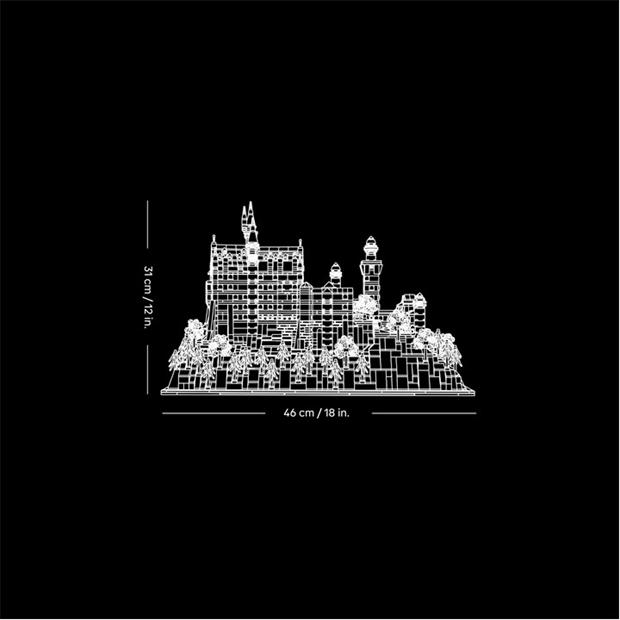 TBC - LEGO - LEGO® Architecture 21063 Neuschwanstein Castle Collectible Model Kit for Adults