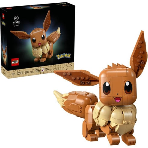 LEGO - Pokemon Eevee Figure Building Set for Adults 72151
