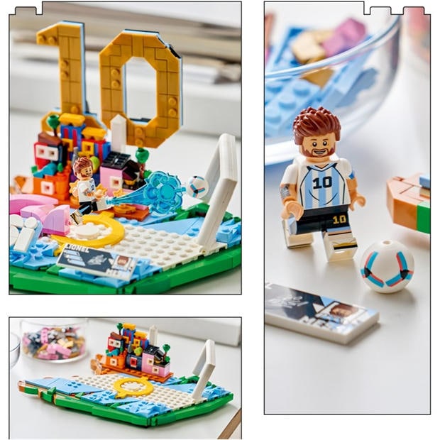 Messi - LEGO - LEGO Editions Lionel Messi – Soccer Highlights - Building Set for Boys & Girls Ages 10+ - 43011