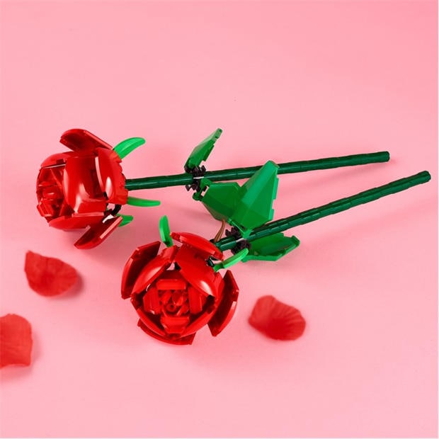 Roses - LEGO - LEGO Botanicals Flower Bouquet Home Decor Set 40460