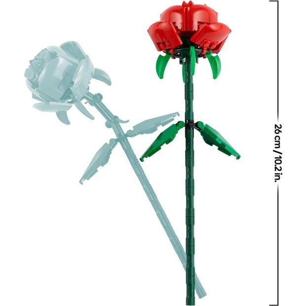 Roses - LEGO - LEGO Botanicals Flower Bouquet Home Decor Set 40460