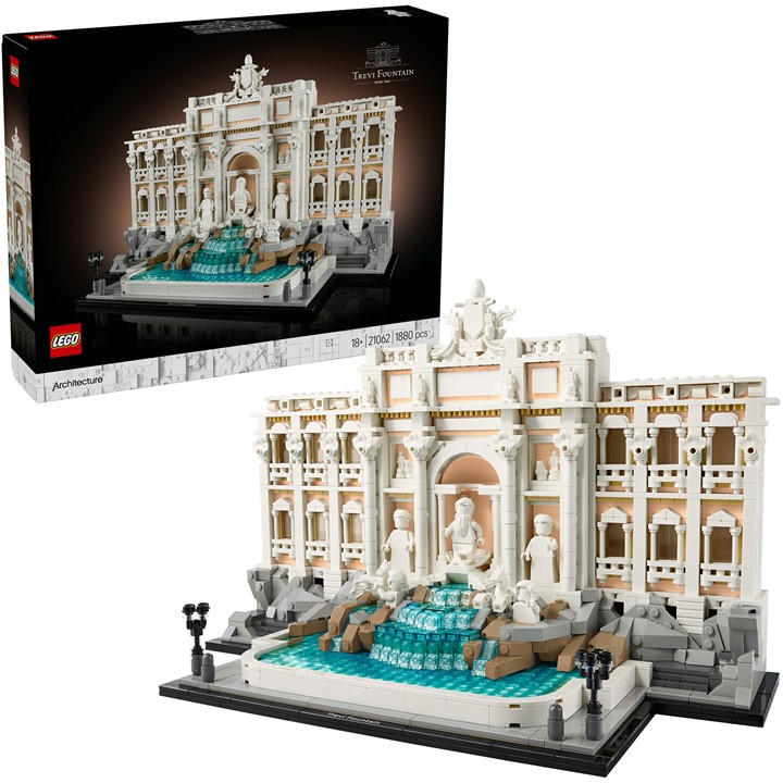Italy    Architecture 21062 Trevi Fountain Building Set, Football by LEGO, Sports Direct