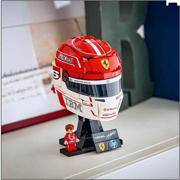 Leclerc Helmet - LEGO - LEGO Editions Scuderia Ferrari HP Charles Leclerc Helmet - Building Set for Teens Ages 14+ - 43014