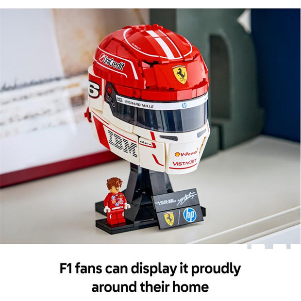 Leclerc Helmet - LEGO - LEGO Editions Scuderia Ferrari HP Charles Leclerc Helmet - Building Set for Teens Ages 14+ - 43014