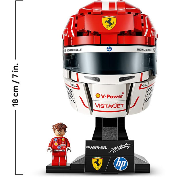 Leclerc Helmet - LEGO - LEGO Editions Scuderia Ferrari HP Charles Leclerc Helmet - Building Set for Teens Ages 14+ - 43014
