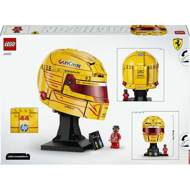 Hamilton Helmet - LEGO - Editions Scuderia Ferrari HP Lewis Hamilton Helmet 43022