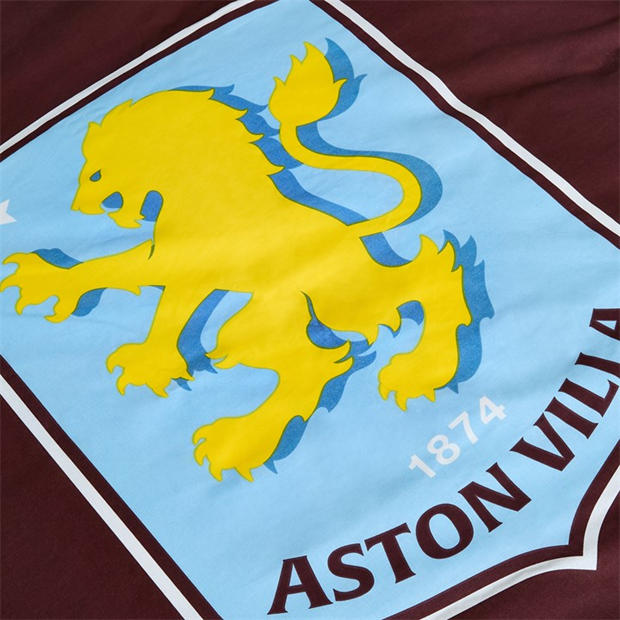 Multi - Team - Aston Villa Officially Licensed Double Bedding Set Reversible (1 duvet cover 2 pillowcases)