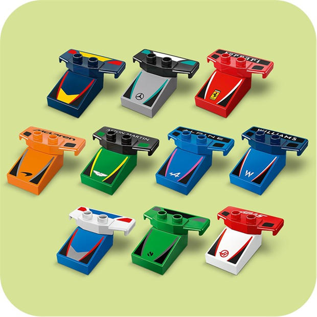DUPLO Mesto - LEGO - DUPLO 10445 F1 Team Race Cars & Drivers Toy Set