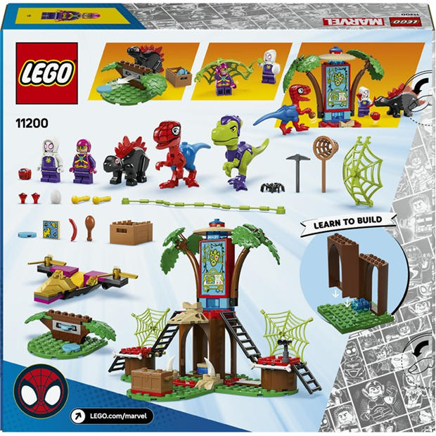 Spider - LEGO - Marvel 11200 Spidey And His Amazing Friends Spidey and Gobby’s Raptor Battle at Tree House HQ