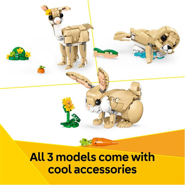 ЛЕГО Създател - LEGO - Creator 3in1 Cute Bunny Toy Animal Set 31162
