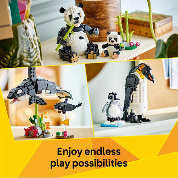 LEGO Ustvarjalec - LEGO - Creator 3in1 Wild Animals: Panda Family 31165