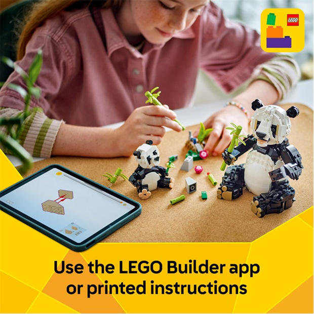 LEGO Ustvarjalec - LEGO - Creator 3in1 Wild Animals: Panda Family 31165