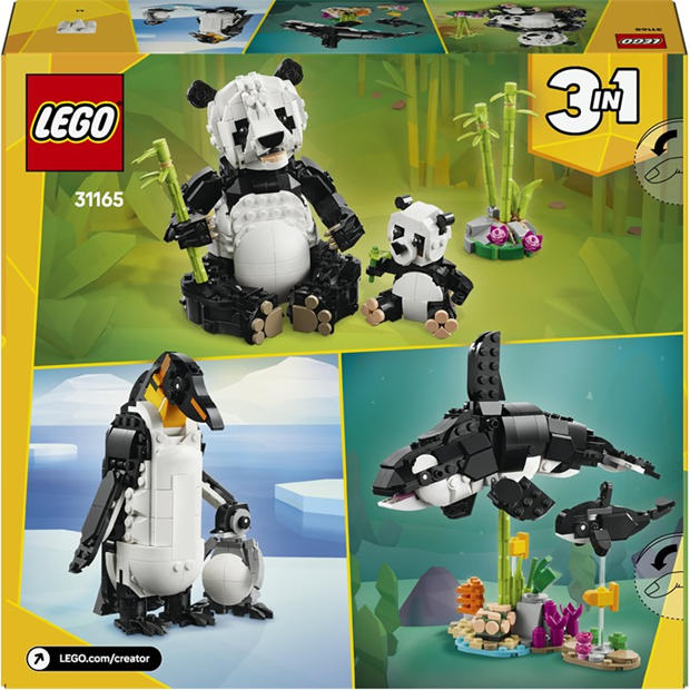 LEGO Ustvarjalec - LEGO - Creator 3in1 Wild Animals: Panda Family 31165