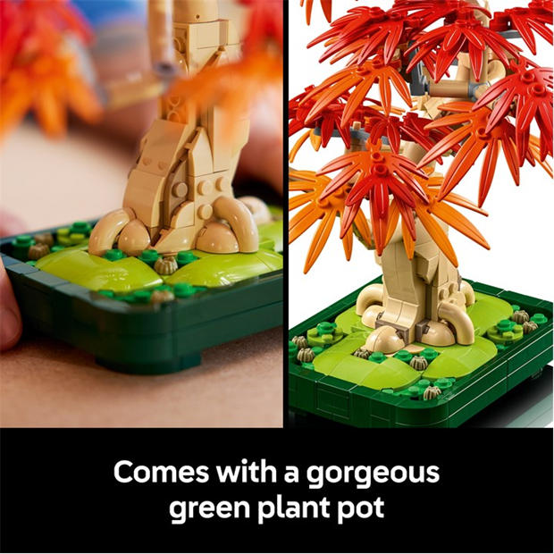 Bonsai Fa - LEGO - LEGO® Botanicals Japanese Red Maple Bonsai Tree Plant Decor 10348