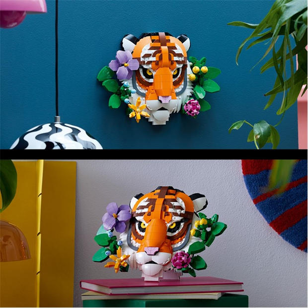 Тигър - LEGO - LEGO® Art The Fauna Collection – Tiger Housewarming Gift for a New Home 31217