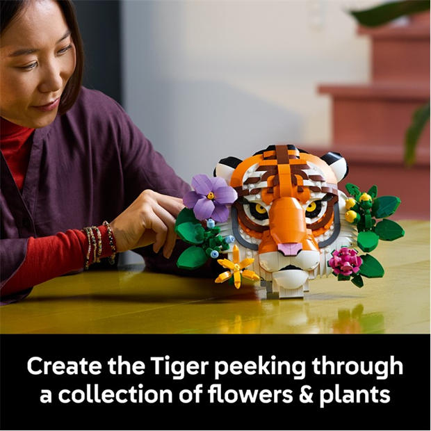 Тигър - LEGO - LEGO® Art The Fauna Collection – Tiger Housewarming Gift for a New Home 31217