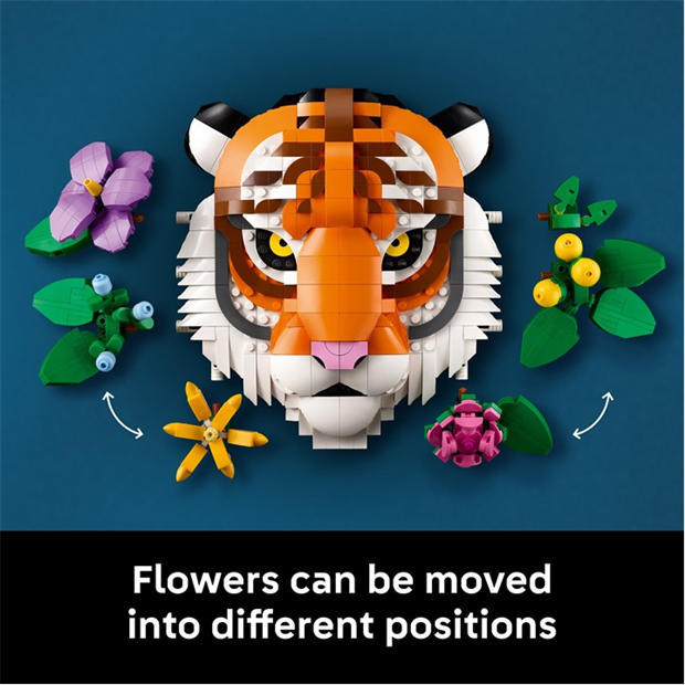 Тигър - LEGO - LEGO® Art The Fauna Collection – Tiger Housewarming Gift for a New Home 31217
