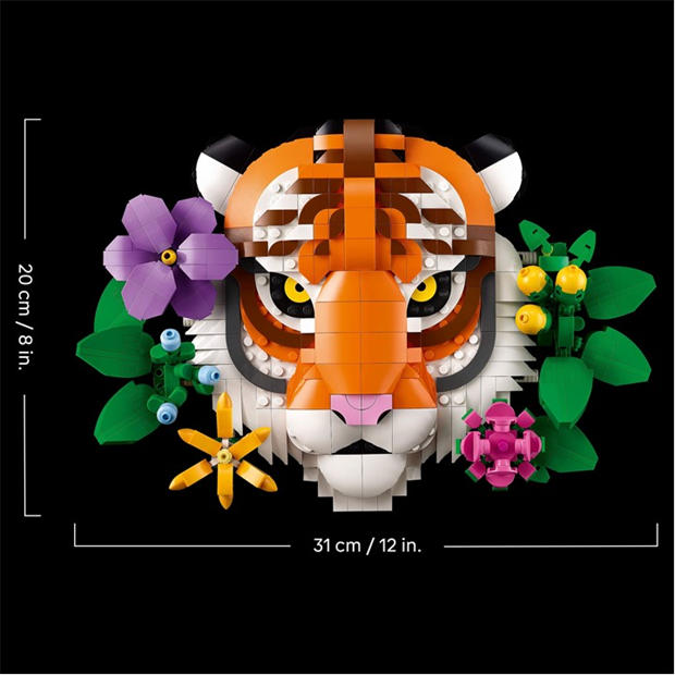 Тигър - LEGO - LEGO® Art The Fauna Collection – Tiger Housewarming Gift for a New Home 31217