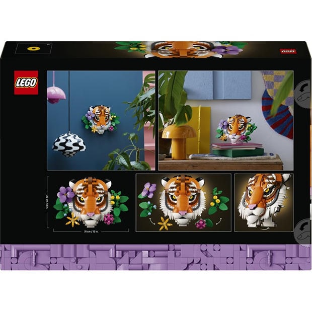 Тигър - LEGO - LEGO® Art The Fauna Collection – Tiger Housewarming Gift for a New Home 31217