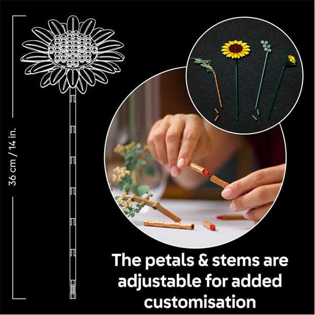 Multi - LEGO - Botanicals Sunflower Bouquet - Faux Flowers Set 11502