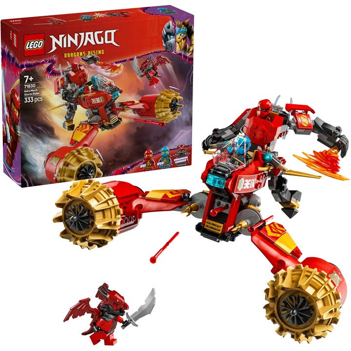 Lego   Ninjago 71830 Kai’s Mech Storm Rider Ninja Toy, Sports Direct