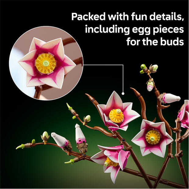 Multi - LEGO - Botanicals Magnolia Branches - Faux Flowers Set 11510
