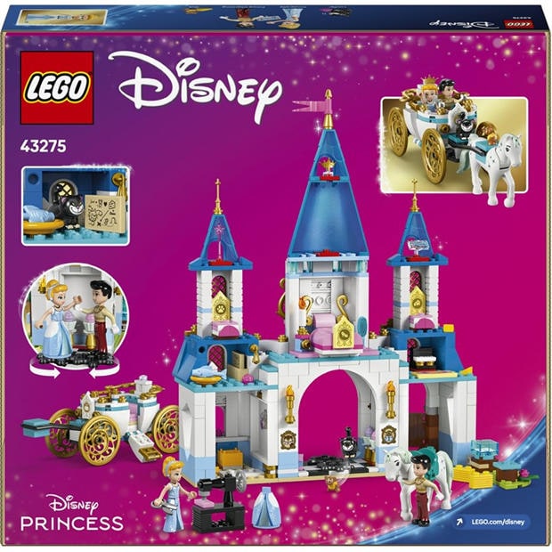 Дисни принцеса - LEGO - Disney 43275 Princess Cinderella’s Castle & Horse Carriage