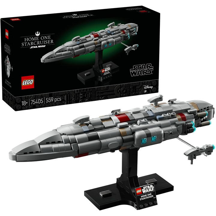 LEGO Star Wars 75405 Home One Starcruiser Building Set for Adults, Collectible Build-and-Display Starship Model with a Stand, Birthday Gift Idea for Men, Women and Teenage Fans of Return of The Jedi - Image 5