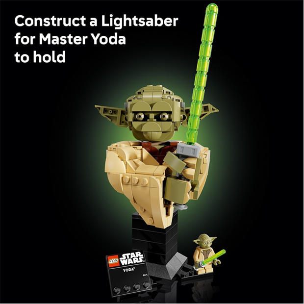 Multi - LEGO - Star Wars Yoda Bust Collectible Model Kit 75438