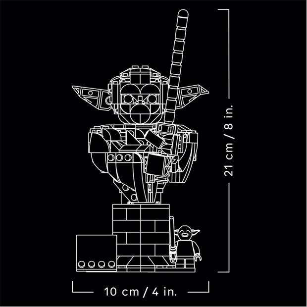 Multi - LEGO - Star Wars Yoda Bust Collectible Model Kit 75438