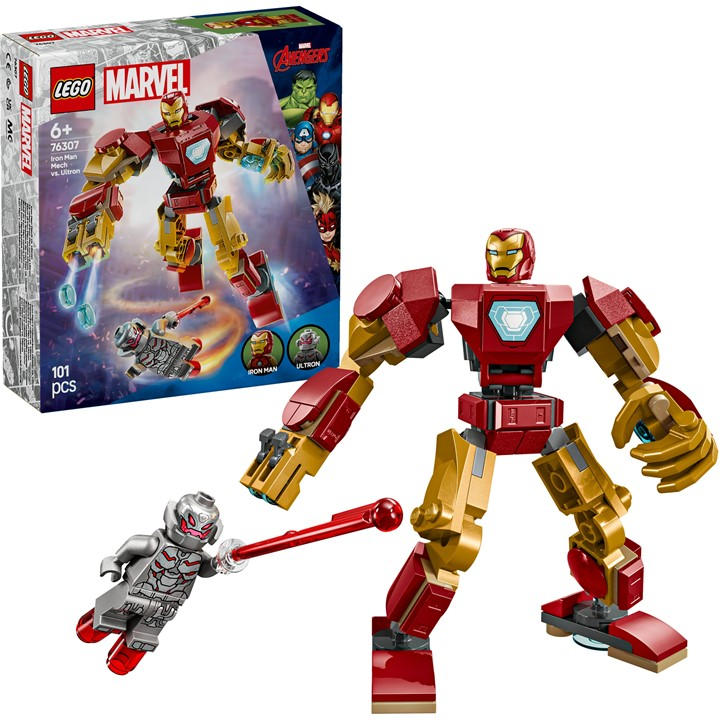 Lego   Marvel Iron Man Mech Vs. Ultron Set 76307, Sports Direct