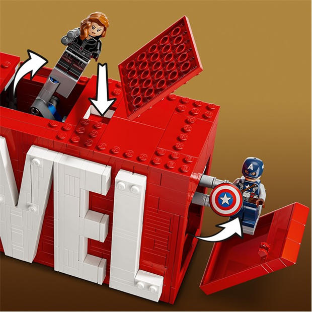 Супер герои МВ - LEGO - Marvel: MARVEL Logo & Minifigures Set 76313