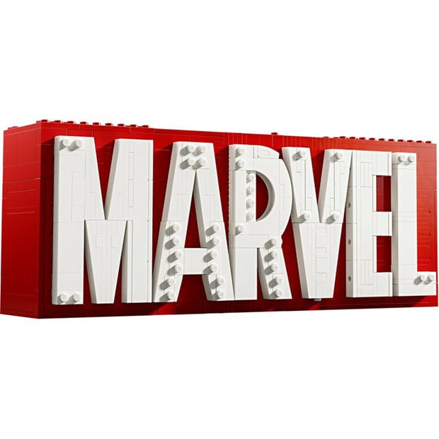 Супер герои МВ - LEGO - Marvel: MARVEL Logo & Minifigures Set 76313