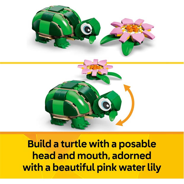 TBC - LEGO - Creator 3in1 Turtle with a Water Lily Flower Toy 31377