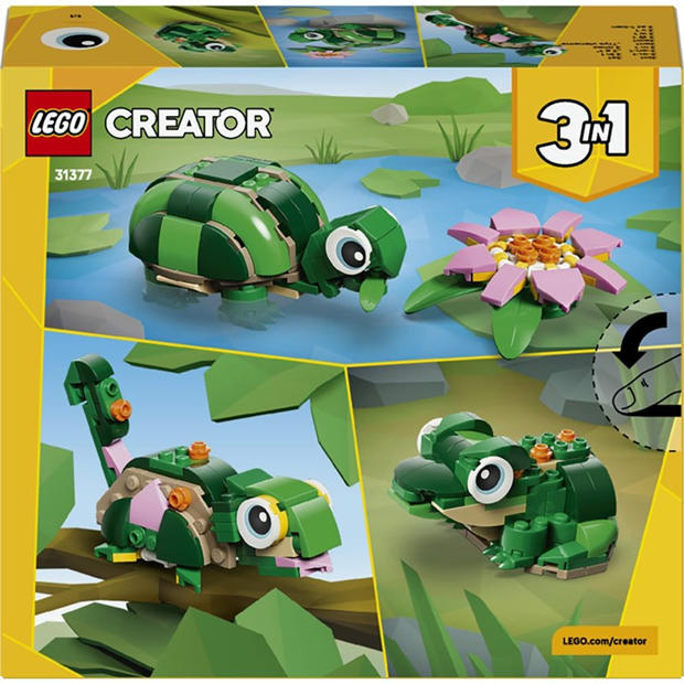 TBC - LEGO - Creator 3in1 Turtle with a Water Lily Flower Toy 31377