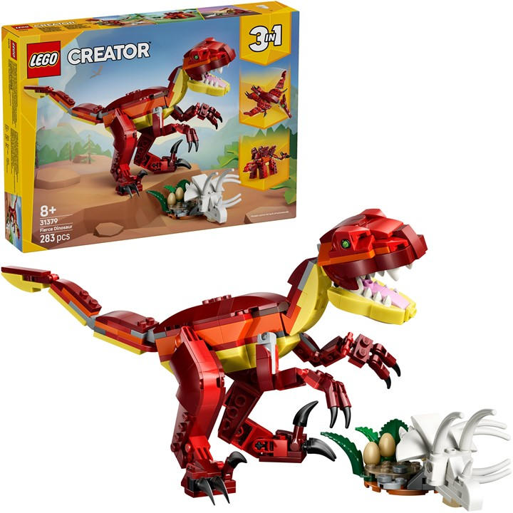 LEGO Creator 3 in 1 Fierce Dinosaur Construction Set 31379 - Image 11