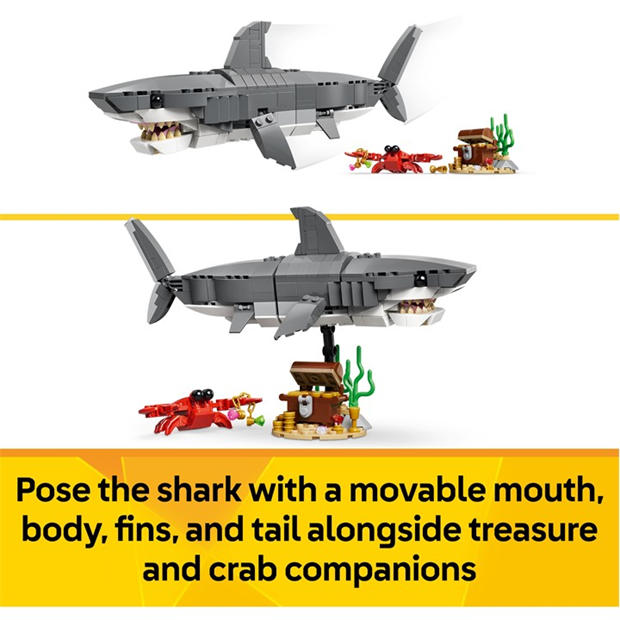 Retro Gaming - LEGO - Creator 3in1 Fierce Shark with a Treasure Chest 31381